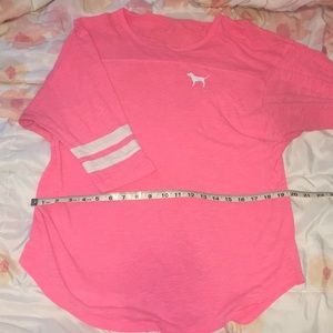 Victoria’s Secret PINK pink 3/4 sleeve t-shirt